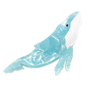 Green Whale Claw Clip - Abigail Fox Designs Nantucket