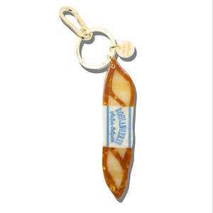 Hand-painted Boulangerie Baguette Bag Charm + Keychain | Eco-Friendly - Abigail Fox Designs Nantucket