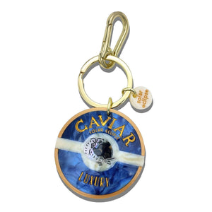 Hand-painted Caviar Bag Charm + Keychain - Abigail Fox Designs Nantucket