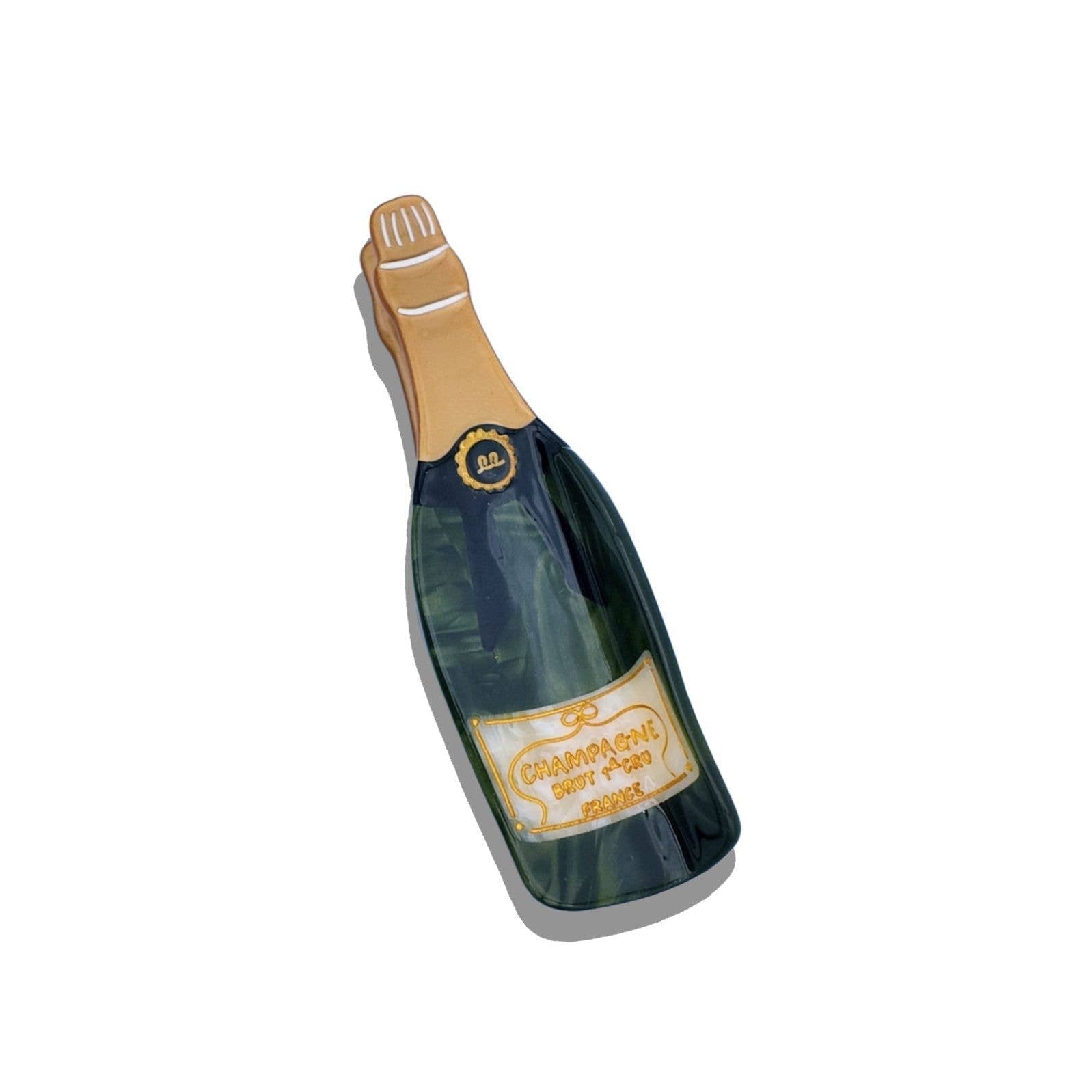 Hand-painted Champagne Claw Hair Clip | Eco-Friendly - Abigail Fox Designs Nantucket