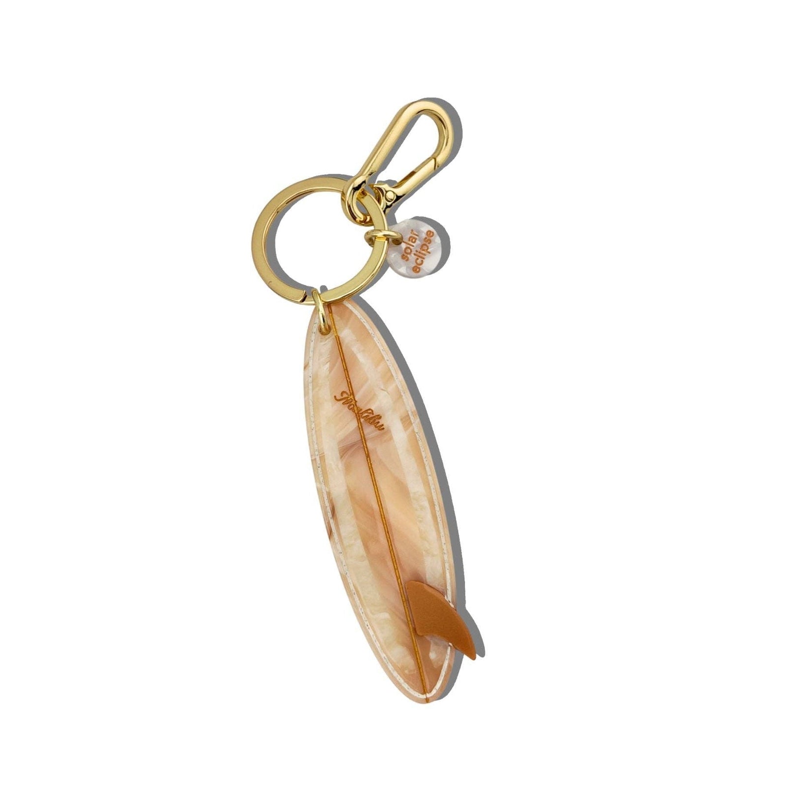 Hand-Painted Malibu Surf Board Bag Charm + Key Chain | Eco-Friendly - Abigail Fox Designs Nantucket