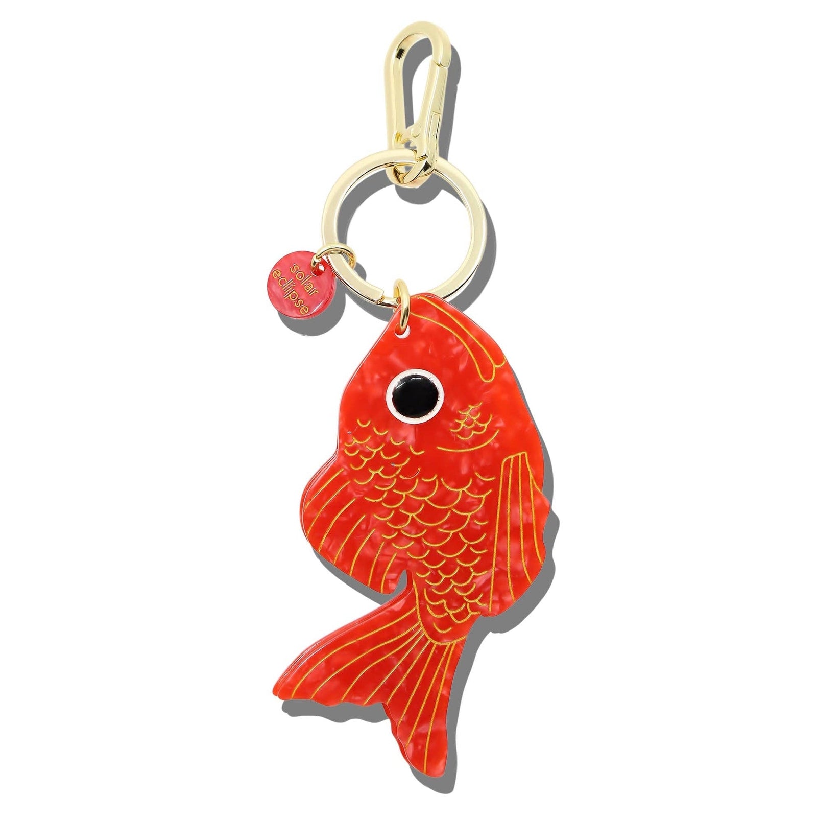 Hand-painted Sea Bream Fish Bag Charm + Keychain | Eco-Friendly - Abigail Fox Designs Nantucket