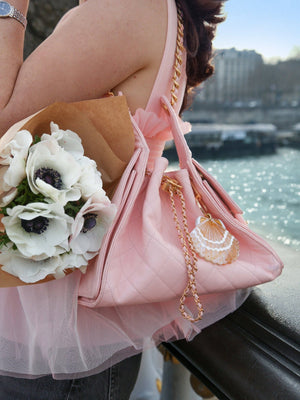 Hand-painted Seashell Bag Charm + Keychain | Eco-Friendly - Abigail Fox Designs Nantucket