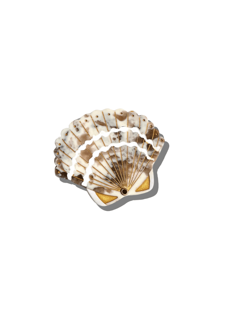 Hand-painted Seashell Compact Mirror | Eco-Friendly - Abigail Fox Designs Nantucket