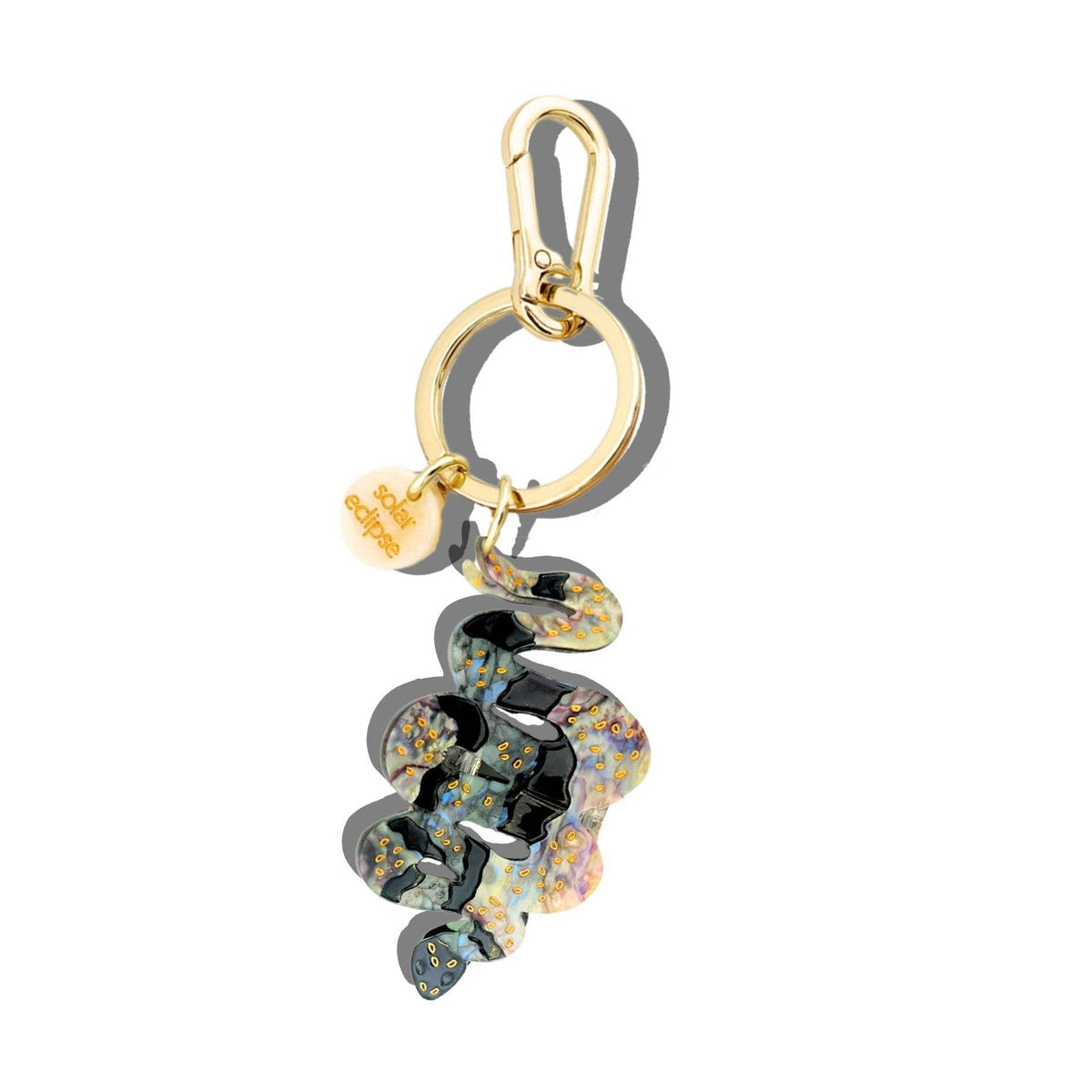 Hand-painted Snake Bag Charm + Keychain - Limited Edition - Abigail Fox Designs Nantucket