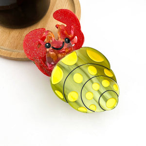 Hermit Crab Claw Clip, Acetate Hair Clip - Abigail Fox Designs Nantucket