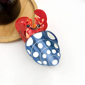 Hermit Crab Claw Clip, Acetate Hair Clip - Abigail Fox Designs Nantucket