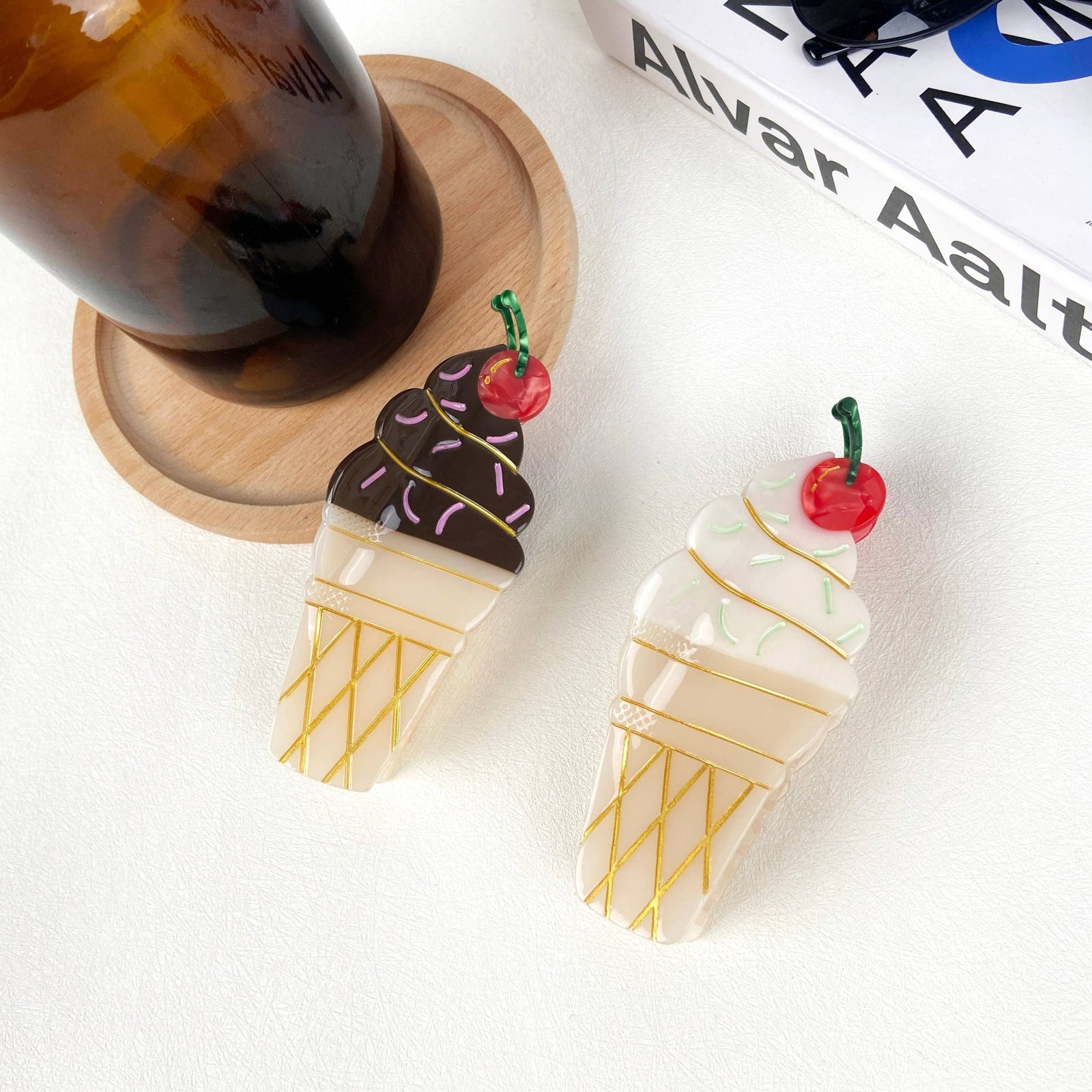 Ice Cream Acetate Hair Clip - Abigail Fox Designs Nantucket