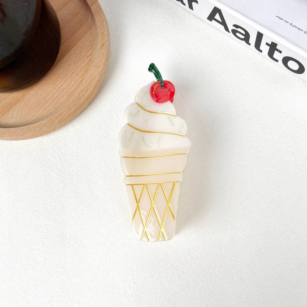 Ice Cream Acetate Hair Clip - Abigail Fox Designs Nantucket