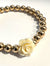 Rose & 6mm Gold Filled Seamless Bead Bracelet