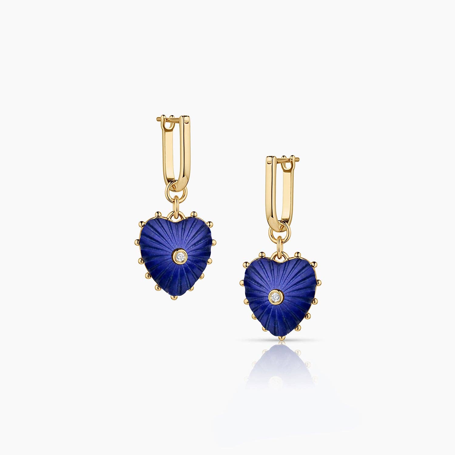 Isabel Lapis Heart Earrings - Abigail Fox Designs