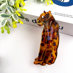 Jaguar Hair Clip,Animal Acetate Claw Clip - Abigail Fox Designs Nantucket