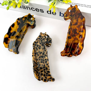 Jaguar Hair Clip,Animal Acetate Claw Clip - Abigail Fox Designs Nantucket