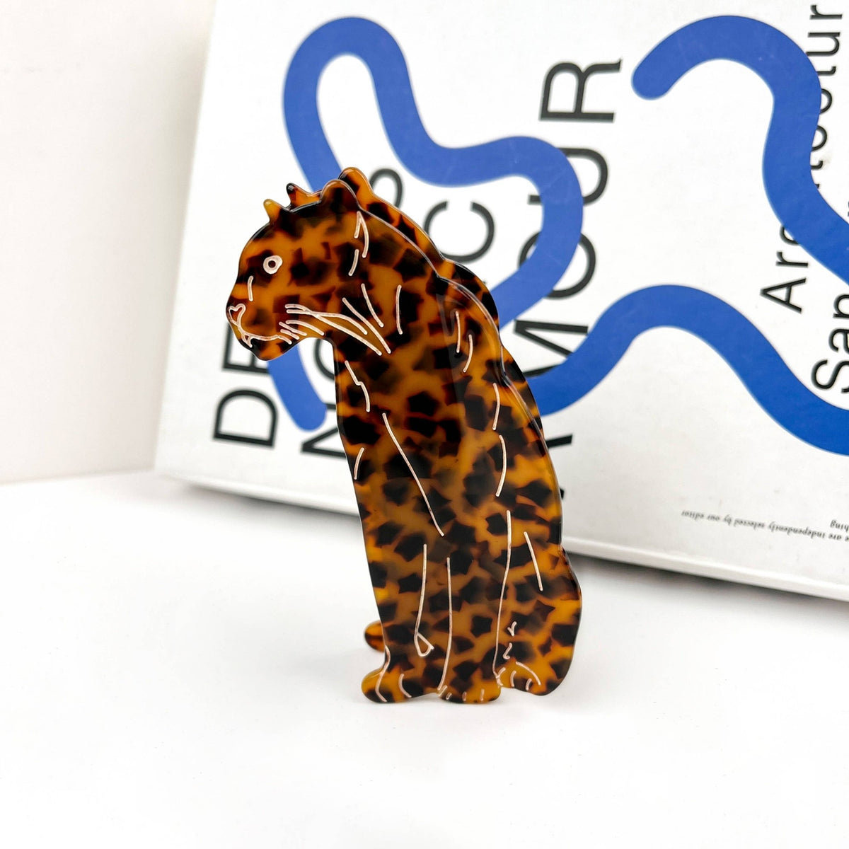 Jaguar Hair Clip,Animal Acetate Claw Clip - Abigail Fox Designs Nantucket