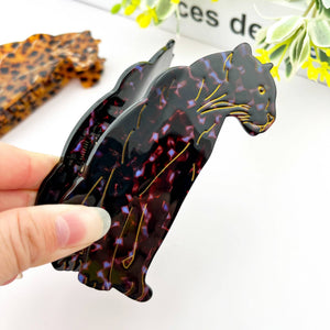Jaguar Hair Clip,Animal Acetate Claw Clip - Abigail Fox Designs Nantucket