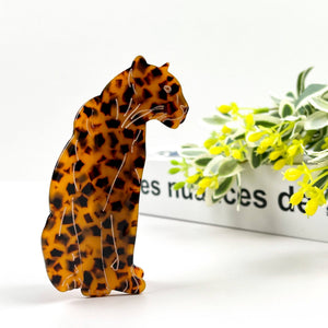Jaguar Hair Clip,Animal Acetate Claw Clip - Abigail Fox Designs Nantucket