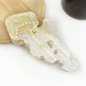 Jellyfish Claw Clip, Acetate Marine Life Series Hair Clip - Abigail Fox Designs Nantucket
