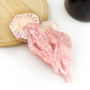 Jellyfish Claw Clip, Acetate Marine Life Series Hair Clip - Abigail Fox Designs Nantucket