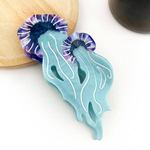 Jellyfish Claw Clip, Acetate Marine Life Series Hair Clip - Abigail Fox Designs Nantucket