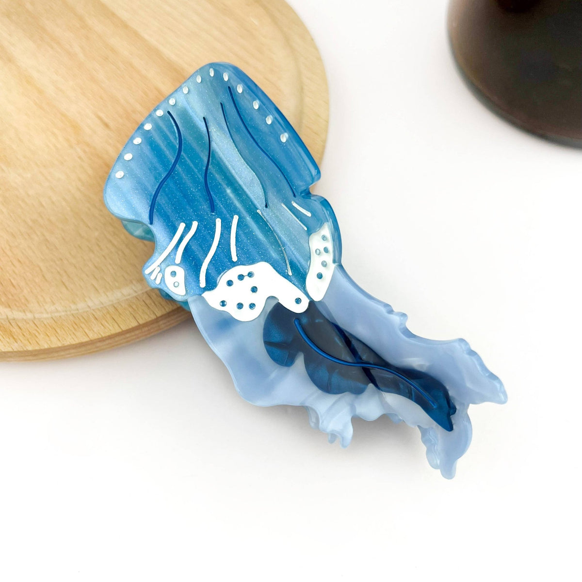Jellyfish Claw Clip, Acetate Marine Life Series Hair Clip - Abigail Fox Designs Nantucket