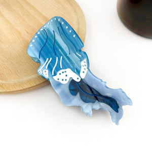 Jellyfish Claw Clip, Acetate Marine Life Series Hair Clip - Abigail Fox Designs Nantucket