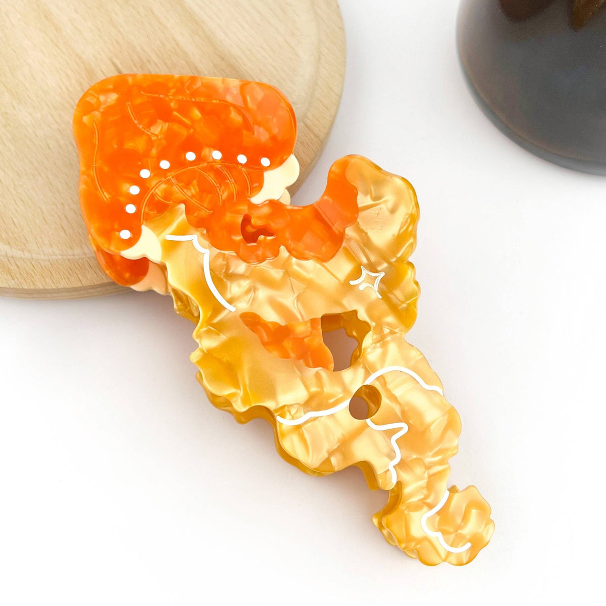 Jellyfish Claw Clip, Acetate Marine Life Series Hair Clip - Abigail Fox Designs Nantucket