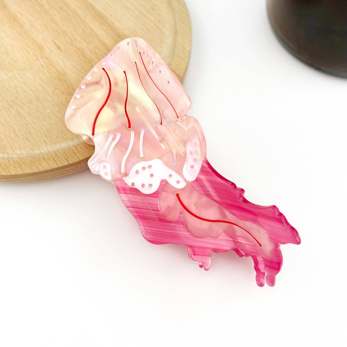 Jellyfish Claw Clip, Acetate Marine Life Series Hair Clip - Abigail Fox Designs Nantucket