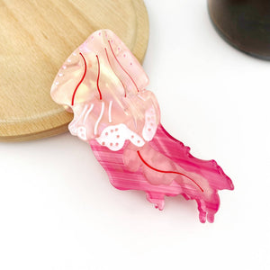 Jellyfish Claw Clip, Acetate Marine Life Series Hair Clip - Abigail Fox Designs Nantucket