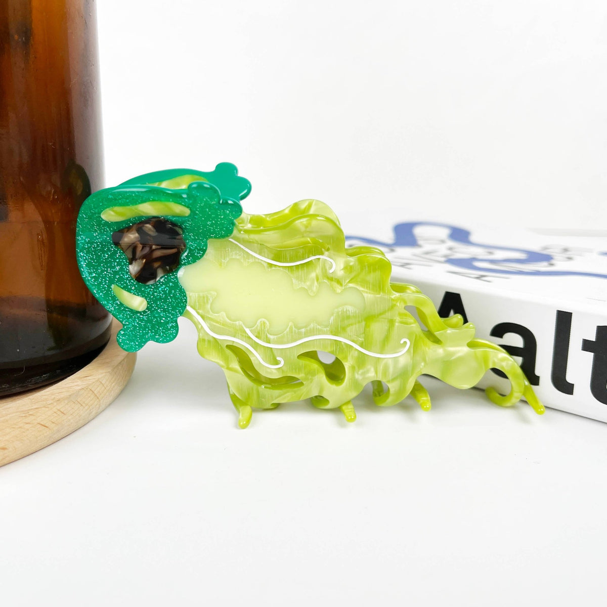 Jellyfish Claw Clip,Marine Life Hair Clips - Abigail Fox Designs Nantucket