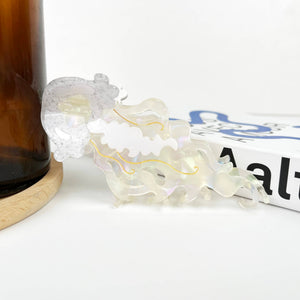 Jellyfish Claw Clip,Marine Life Hair Clips - Abigail Fox Designs Nantucket
