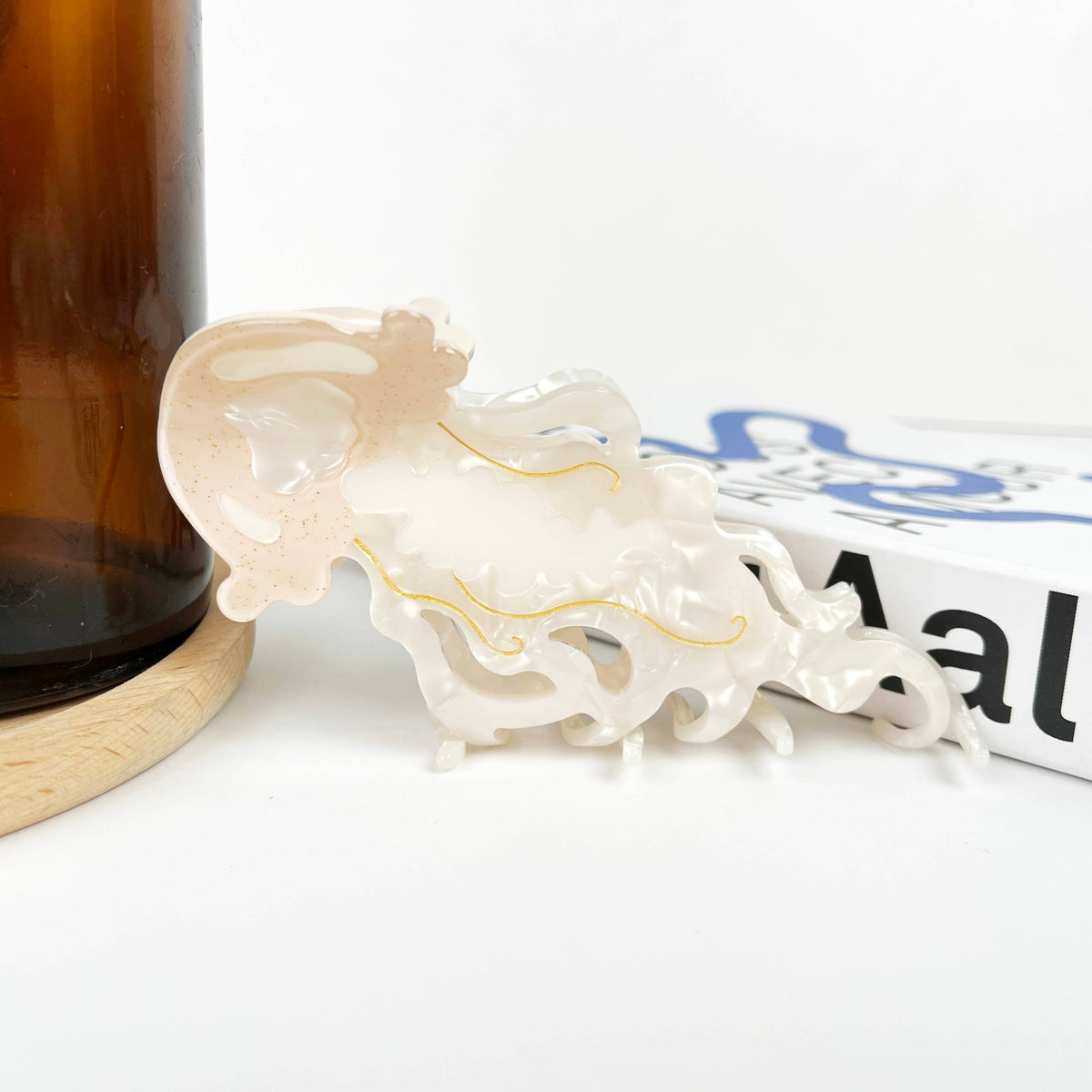 Jellyfish Claw Clip,Marine Life Hair Clips - Abigail Fox Designs Nantucket