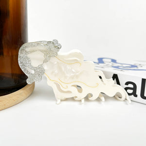Jellyfish Claw Clip,Marine Life Hair Clips - Abigail Fox Designs Nantucket
