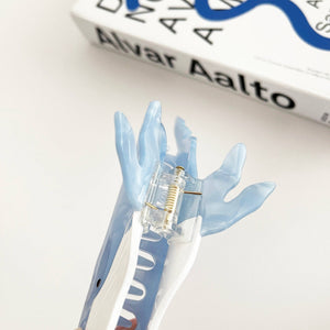 Light Blue Whale Claw Clip,Animal Hair Clip - Abigail Fox Designs Nantucket