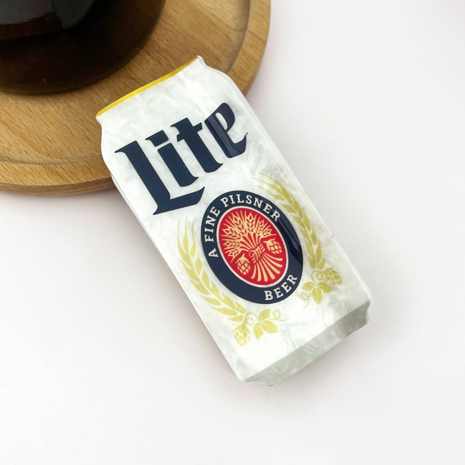 Lite Beer Can Hair Clip - Abigail Fox Designs Nantucket