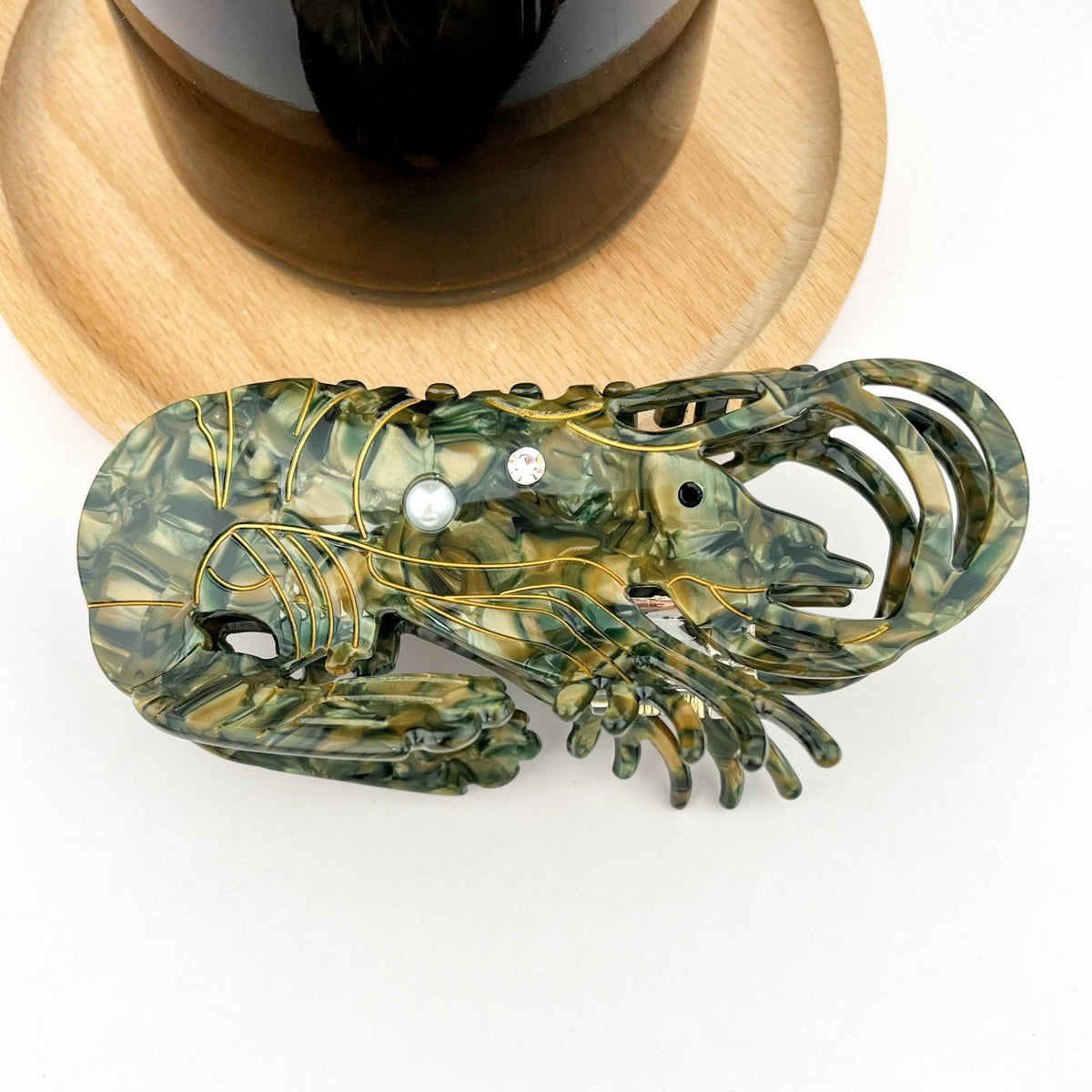 Lobster Claw Clip, Acetate Marine Animal Hair Clip - Abigail Fox Designs Nantucket