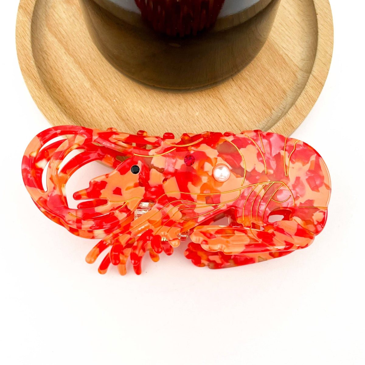Lobster Claw Clip, Acetate Marine Animal Hair Clip - Abigail Fox Designs Nantucket