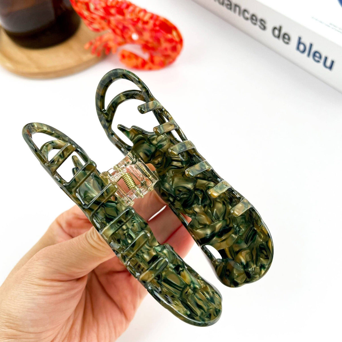 Lobster Claw Clip, Acetate Marine Animal Hair Clip - Abigail Fox Designs Nantucket