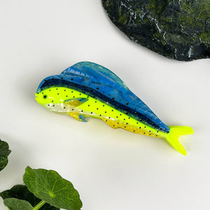 Mahi-Mahi Hair Claw,Ocean Series Hair Clip - Abigail Fox Designs Nantucket