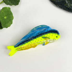 Mahi-Mahi Hair Claw,Ocean Series Hair Clip - Abigail Fox Designs Nantucket