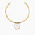 Malene Mother of Pearl Heart Choker Necklace - Abigail Fox Designs