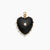 Malene Onyx Heart Charm - Abigail Fox Designs