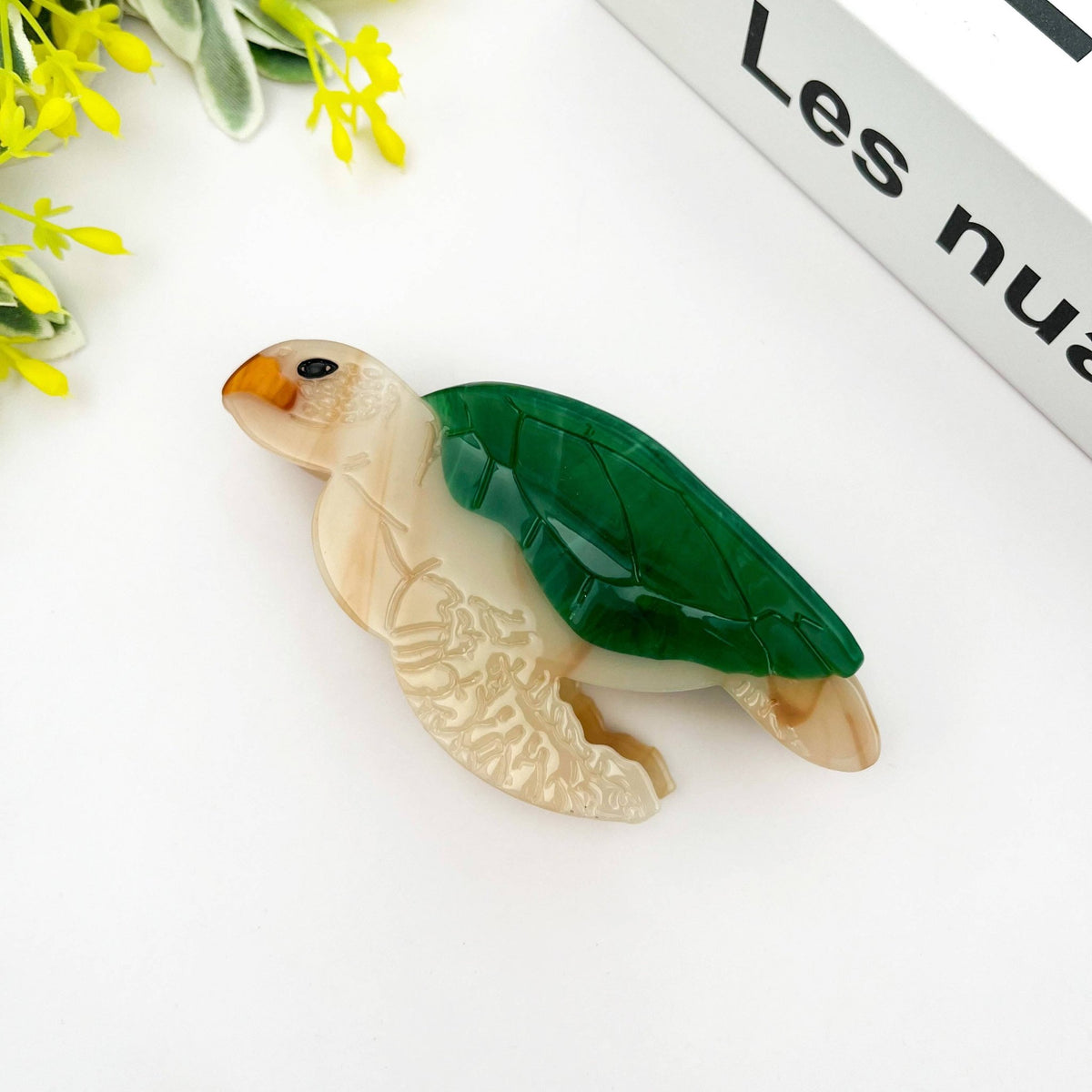 Marine Animal Hair Clip, Jellyfish Squid Claw Clip - Abigail Fox Designs Nantucket