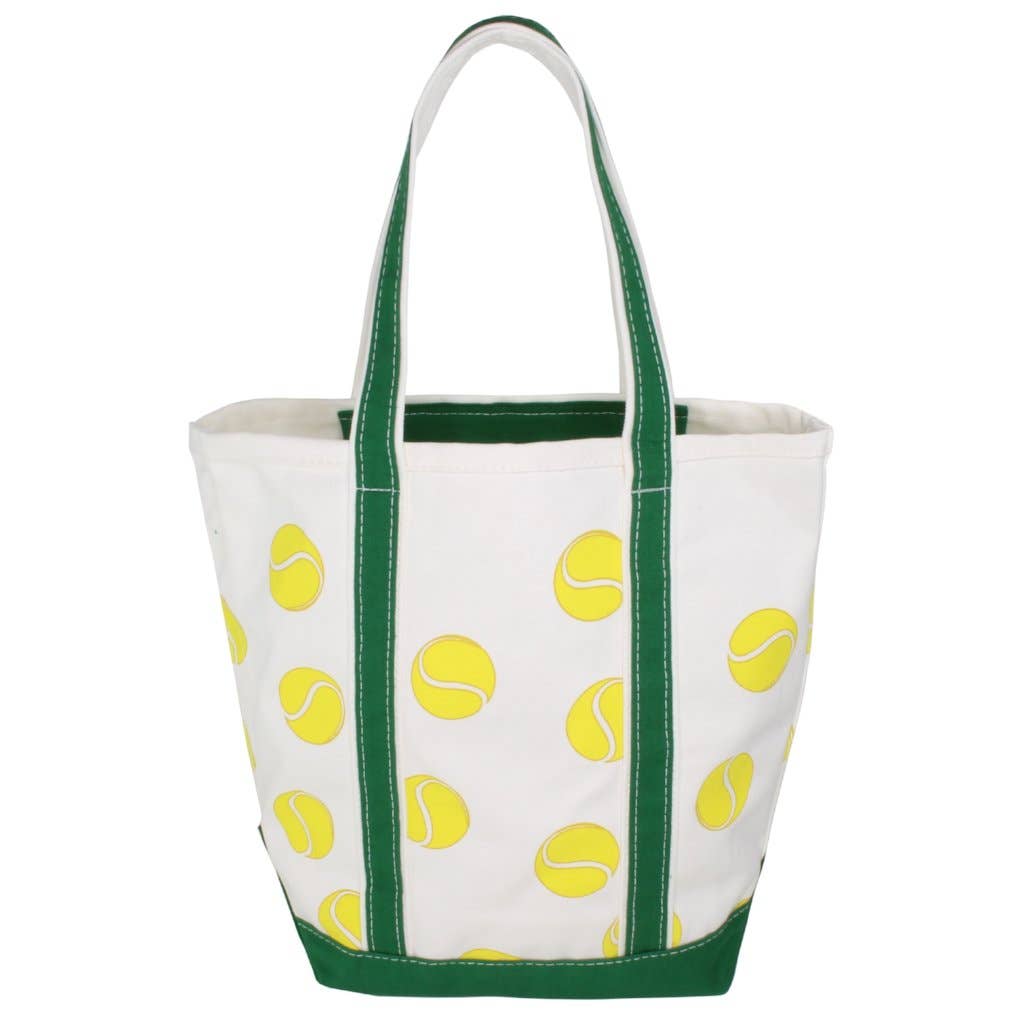 Medium Tennis Anyone Canvas bag - Abigail Fox Designs