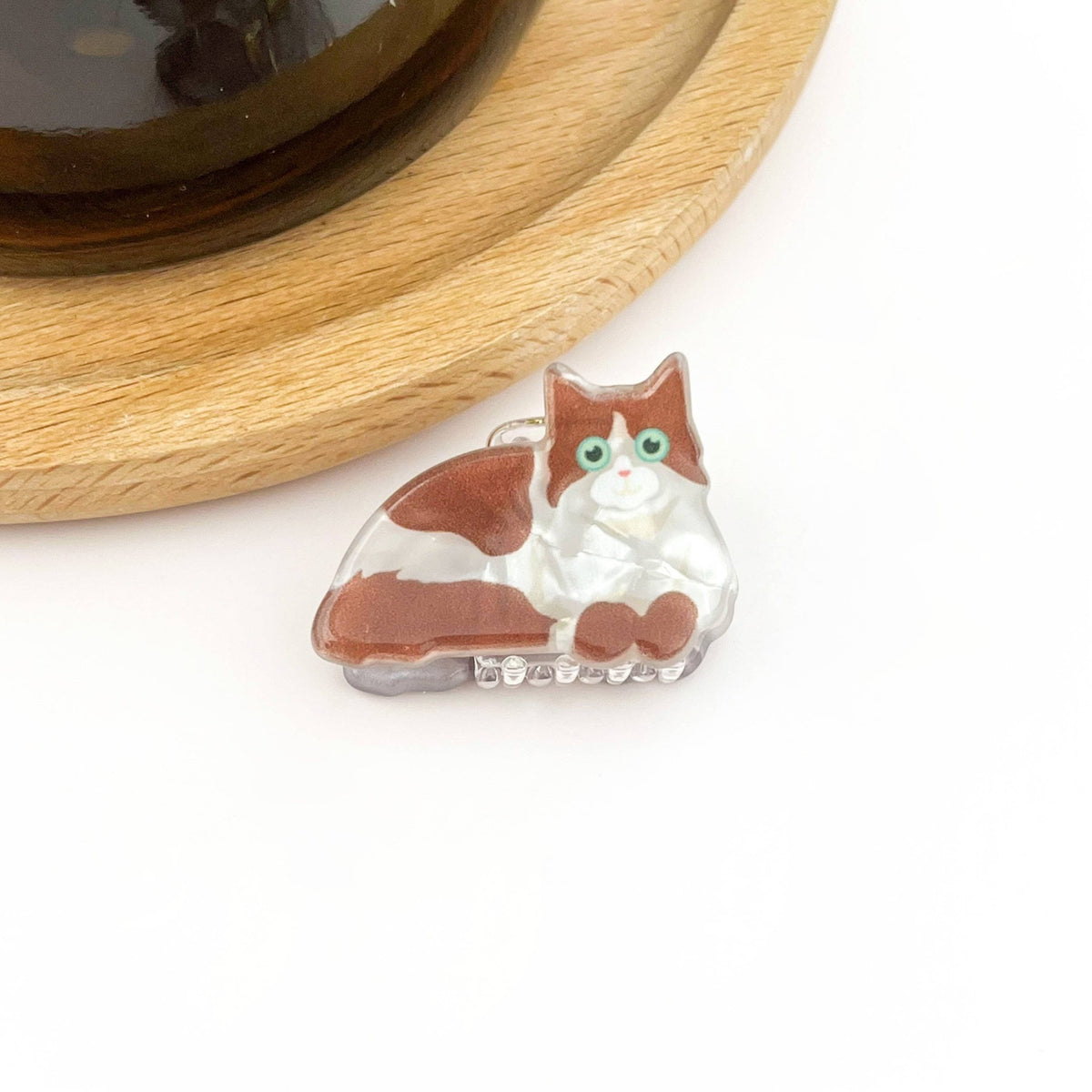 Mini Cat Hair Claw Clip, Animal-shaped Hair Clips - Abigail Fox Designs Nantucket