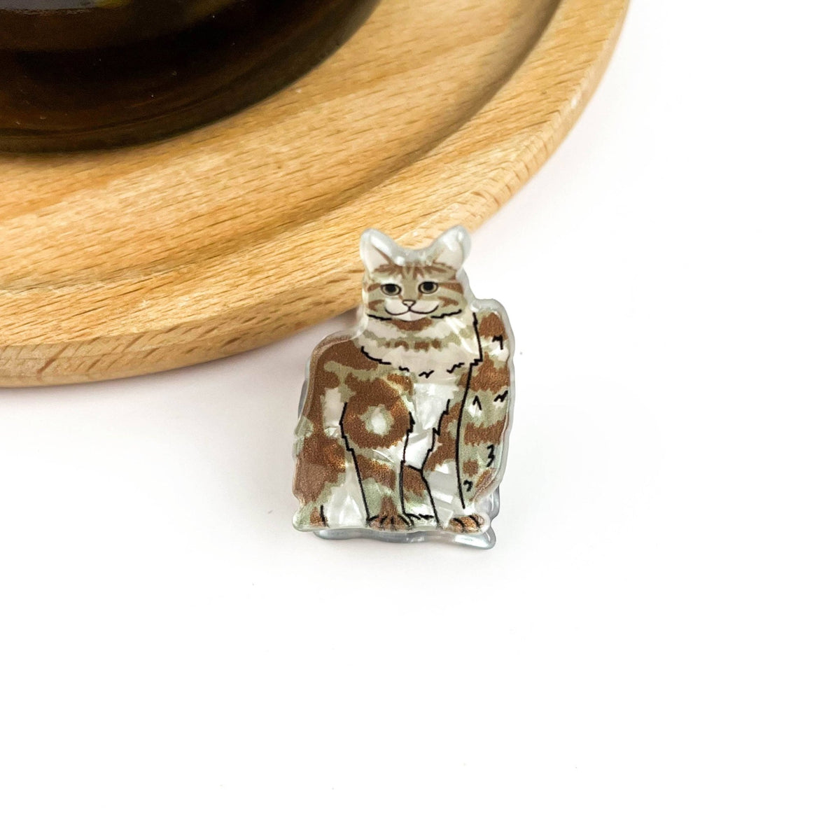 Mini Cat Hair Claw Clip, Animal-shaped Hair Clips - Abigail Fox Designs Nantucket