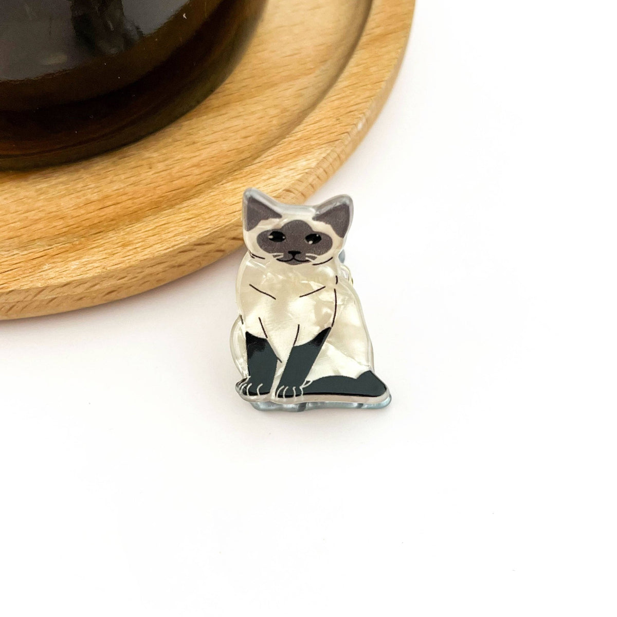 Mini Cat Hair Claw Clip, Animal-shaped Hair Clips - Abigail Fox Designs Nantucket