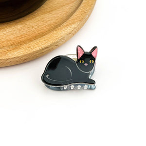Mini Cat Hair Claw Clip, Animal-shaped Hair Clips - Abigail Fox Designs Nantucket