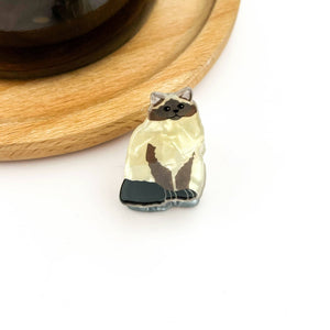 Mini Cat Hair Claw Clip, Animal-shaped Hair Clips - Abigail Fox Designs Nantucket