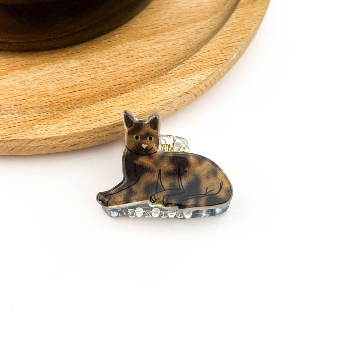 Mini Cat Hair Claw Clip, Animal-shaped Hair Clips - Abigail Fox Designs Nantucket