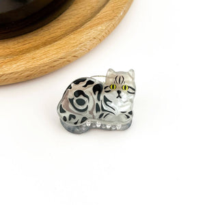 Mini Cat Hair Claw Clip, Animal-shaped Hair Clips - Abigail Fox Designs Nantucket